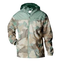 Columbia Herren Jacke Wanderjacke Outdoorjacke Flash Challenger(TM) Novelty Windbreaker, Farbe:Mehrfarbig, Größe:L, Artikel:-351 niagara mod camo von Columbia