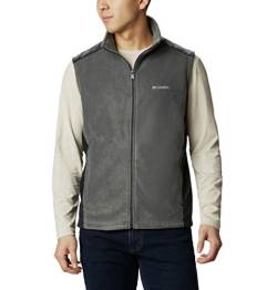 Columbia Herren Steens Mountain Fleece-Weste, Grill/Schwarz, X-Large Tall von Columbia