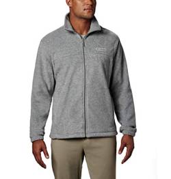 Columbia Herren Steens Mountain Full Zip 2.0 Sweater Fleecejacke, Hellgrau (Light Grey Heather), 3X Hoch von Columbia