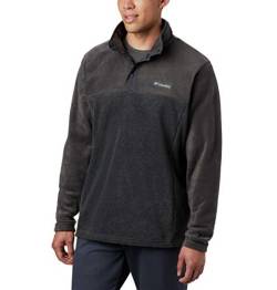 Columbia Herren Steens Mountain Half Snap Fleecejacke, Charcoal Heather, Shark, 5X von Columbia