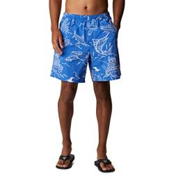 Columbia Herren Super Backcast Water Wander-Shorts, Mighty Marlins Print Blue Aras, Large/6" Inseam von Columbia