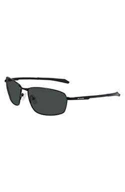 Columbia Men's Sunglasses C114SP FIR RIDGE - Shiny Black/Solid Green Lens with Solid Green Lens von Columbia