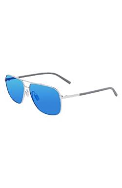 Columbia Men's Sunglasses C115SP MIST TRAIL - Shiny Silver/Blue Revo Lens with Blue Revo Lens von Columbia