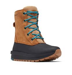 Columbia Moritza Shield Omni-Heat wasserdichte Schneestiefel für Damen, Braun (Elk x River Blue), 37.5 EU von Columbia