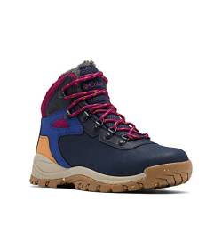 Columbia Newton Ridge Plus Omni-Heat Winterstiefel für Damen, Blau (Dark Nocturnal x Red Onion), 37 EU von Columbia