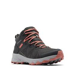 Columbia Peakfreak II Mid Outdry WP wasserdichte Wanderstiefel für Damen, Grau (Dark Grey x Dark Coral), 37.5 EU von Columbia