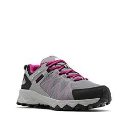 Columbia Peakfreak II Outdry WP wasserdichte Wanderschuhe für Damen, Grau (Monument x Wild Fuchsia), 37 EU von Columbia