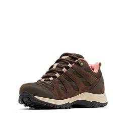 Columbia Redmond III WP wasserdichte Wanderschuhe für Damen, Braun (Cordovan x Dark Coral), 36 EU von Columbia