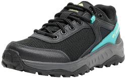 Columbia Trailstorm Ascend WP wasserdichte Wanderschuhe für Damen, Schwarz (Black x Bright Aqua), 41.5 EU von Columbia