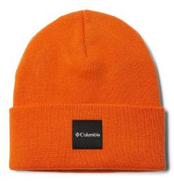 Columbia Unisex-Erwachsene City Trek Heavyweight Beanie Mütze, Orange/Abendrot im Zickzackmuster (Sunset Chevron), One Size von Columbia