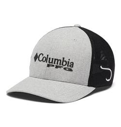 Columbia Unisex-Erwachsene PFG Logo Mesh Ball Hoch Cap, Cool Grey Heather/Black, X-Large von Columbia