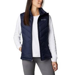 Columbia Women's Heavenly Puffer Vest Body Warmer, Dark Nocturnal, S von Columbia