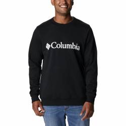 Herren Sweater ohne Kapuze Columbia Logo Fleece Crew Schwarz - XL von Columbia