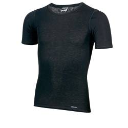 Comazo Funktionsshirt warm extra Kurzarm mit optimaler Wärmespeicherung und antibakteriell (hy-Performance®) (L, Schwarz) von Comazo