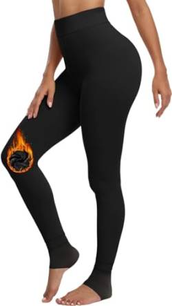 Comcrib Damen Dicke Kompressionsleggings Winter Samt Thermal Underwear Super Dick Leggings Dehnbar Hose Elastizität Hüftheben Thermo Unterhose Körperformung Wärme Thermo Unterwäsche von Comcrib