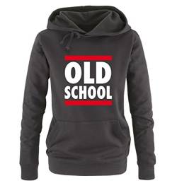 Comedy Shirts Old School - Damen Hoodie - Schwarz/Weiss-Rot Gr. XL von Comedy Shirts