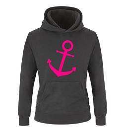 Comedy Shirts - Stern - Mädchen Hoodie - Schwarz/Pink Gr. 134/146 von Comedy Shirts