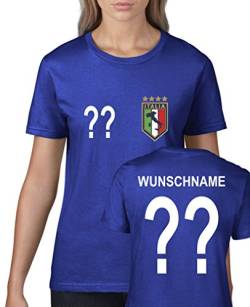 Comedy Shirts - WM 2014 - Italien - Wunsch - Damen T-Shirt - Royalblau Gr. S von Comedy Shirts