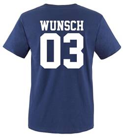 Comedy Shirts - Wunsch - Herren T-Shirt - Navy/Weiss Gr. L von Comedy Shirts