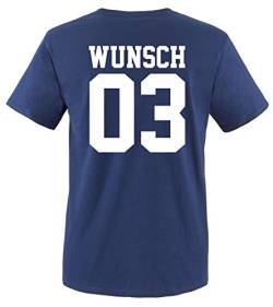 Comedy Shirts - Wunsch - Herren T-Shirt - Navy/Weiss Gr. S von Comedy Shirts