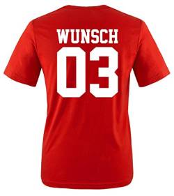 Comedy Shirts - Wunsch - Herren T-Shirt - Rot/Weiss Gr. XXL von Comedy Shirts