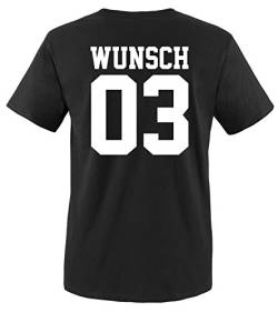 Comedy Shirts - Wunsch - Herren T-Shirt - Schwarz/Weiss Gr. L von Comedy Shirts