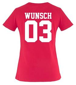 Comedy Shirts - Wunsch - Kinder T-Shirt - Pink/Weiss Gr. 134-146 von Comedy Shirts