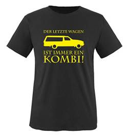 Der letzte Wagen ist Immer EIN Kombi - Herren T-Shirt - Schwarz/Neongelb Gr. 4XL von Comedy Shirts