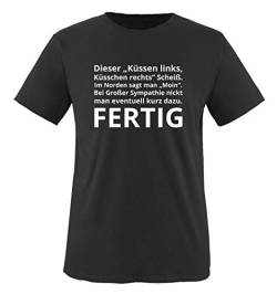 Im Norden SAGT Man Moin. - Herren T-Shirt - Schwarz/Weiss Gr. 3XL von Comedy Shirts