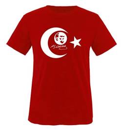 K. Atatürk - I - Kinder T-Shirt - Rot/Weiss Gr. 110-116 von Comedy Shirts