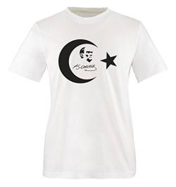 K. Atatürk - I - Kinder T-Shirt - Weiss/Schwarz Gr. 134-146 von Comedy Shirts