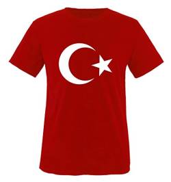 Türkei - Wappen - Kinder T-Shirt - Rot/Weiss Gr. 134-146 von Comedy Shirts