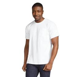 Comfort Colors Herren Adult Pocket Tee T-Shirt, weiß, XX-Large von Comfort Colors