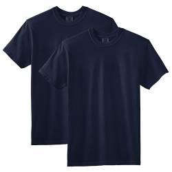 Comfort Colors Herren Adult Short Sleeve, Style 1717 T-Shirt, True Navy (2 Stück), X-Groß (2er Pack) von Comfort Colors