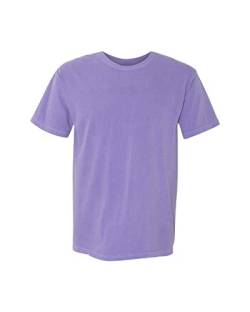 Comfort Colors Herren Erwachsene Kurzarm T-Shirt Style 1717, Lila Amethyst, Groß von Comfort Colors