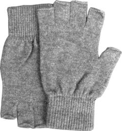 Comfort Socks Weiche fingerlose Handschuhe aus Merinowolle und Opossum-Faser, Farbe grau, Größe S, grau, S von Comfort Socks