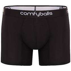 Comfyballs Premium Boxershorts aus weichem Lyocell-Gewebe, Boxershorts in Lang-Modell, Herren-Boxershorts mit Packagefront-Technologie von Comfyballs