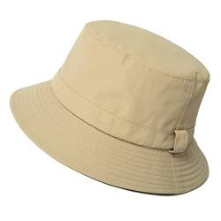 Comhats Regenhut Unisex für Damen Herren Wasserdichter Bucket hat Faltbar Eimerhut Strand Surfen Angeln UPF50 Breite Krempe Sonnenhut (L, 92557_Khaki) von Comhats