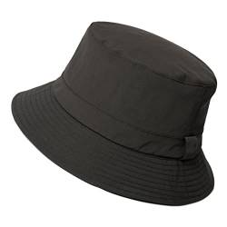 Comhats Regenhut Unisex für Damen Herren Wasserdichter Bucket hat Faltbar Eimerhut Strand Surfen Angeln UPF50 Breite Krempe Sonnenhut (L, 92557_braun) von Comhats