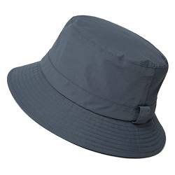 Comhats Regenhut Unisex für Damen Herren Wasserdichter Bucket hat Faltbar Eimerhut Strand Surfen Angeln UPF50 Breite Krempe Sonnenhut (XL, 92557_grau) von Comhats