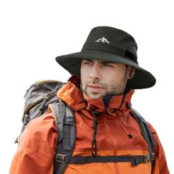 Comhats Wasserdichter Bucket Hat für kleine Köpfe, Outdoor-Hut zum Wandern, Golfen, Safari, Angeln, Wandern - Regenhüte - UPF 50+ Sonnenhut verstellbar, faltbar, Winddicht M Grün von Comhats