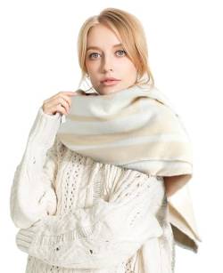 Comilaka Damen Schal XXL Schultertuch karierter Scarf Winter Oversized Poncho 200 * 70cm von Comilaka