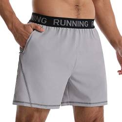 Comilaka Herren Sporthose Laufhose Sport Shorts Trainingshose Leicht Schnelltrocknende mit Reissverschluss Taschen von Comilaka