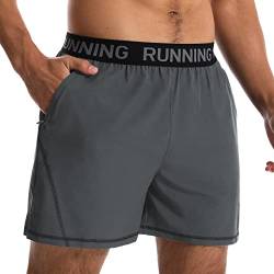 Comilaka Herren Sporthose Laufhose Sport Shorts Trainingshose Leicht Schnelltrocknende mit Reissverschluss Taschen von Comilaka