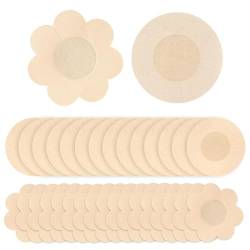 Aufkleber Selbstklebend Nippelabdeckung, Einweg Nipple Abdeckungen, 60 Pcs Nippelaufkleber Einweg, Nippel Cover Aufkleber, Damen Nippel Cover Einweg, Unsichtbare Nippelabdeckung wasserdichte von Comioke