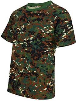 Army Tarn T-Shirt Camouflage Outdoor Tarnmuster Tactical Militär Camo Shirt (M, German Digital) von Commando Industries