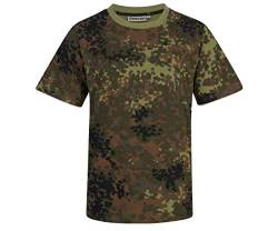 Commando Industries Herren US Army T-Shirt mit Tarnmuster (Flecktarn/L) von Commando Industries