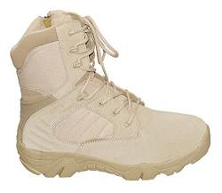 Commando Industries MCA Tactical Boots Delta Force Outdoort Stiefel Einsatzstiefel Schwarz oder Beige Gr. 38-47 (47, Beige) von Commando Industries