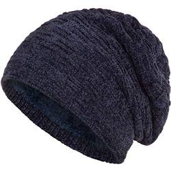 Compagno Gefütterte Mütze Herren Damen Wintermütze Beanie Strickmütze Winter Weihnachten Haube Hat Cap Männer Frauen von Compagno