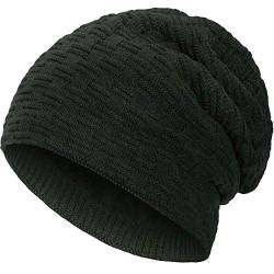 Compagno Gefütterte Mütze Herren Damen Wintermütze Beanie Strickmütze Winter Weihnachten Haube Hat Cap Männer Frauen von Compagno